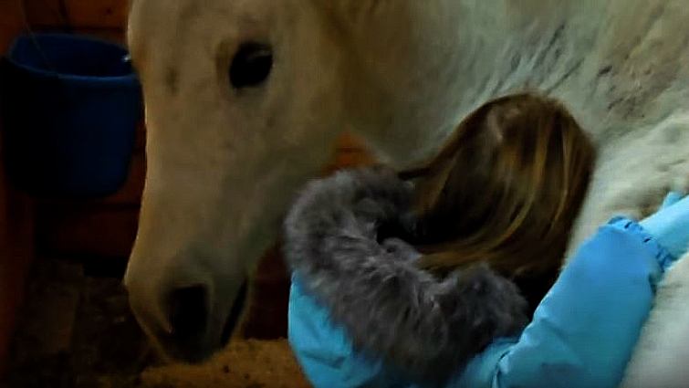 Annie with her new pony Pepper