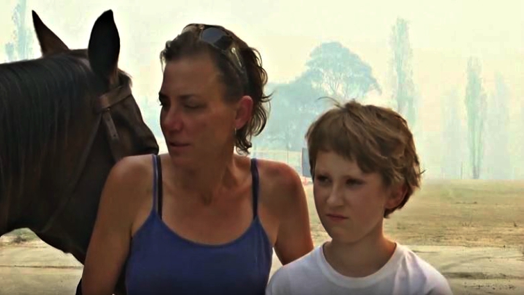 Bec Winter and Charmer reunited safely